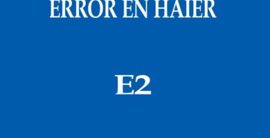 Error H2 en la marca HAIER